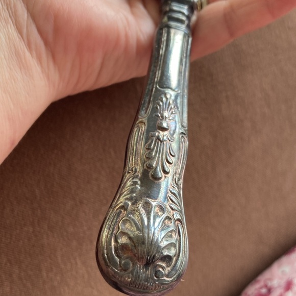 Bridalane stainless steel heavy cake or set big knife. Olde patina. - Picture 5 of 5